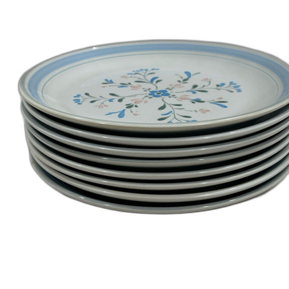 Fascino Stoneware by Yamaha Hand Decorated Stoneware Dinner Plates. Discontinued - Picture 9 of 9